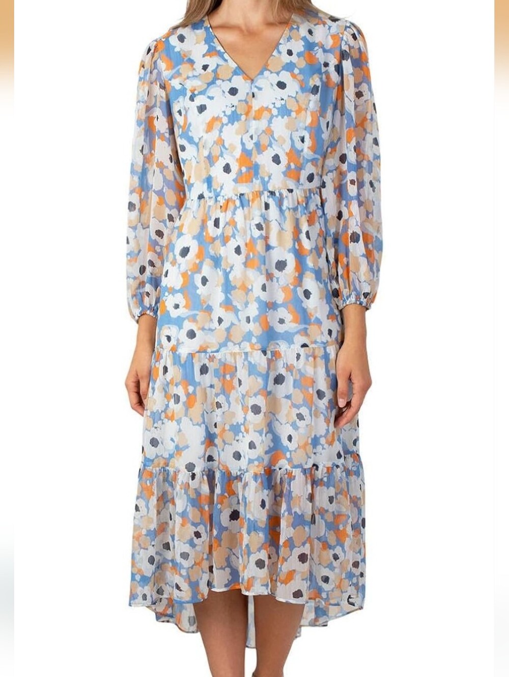 Joie Limited Edition in the Floral Fields Maxi High Low Dress